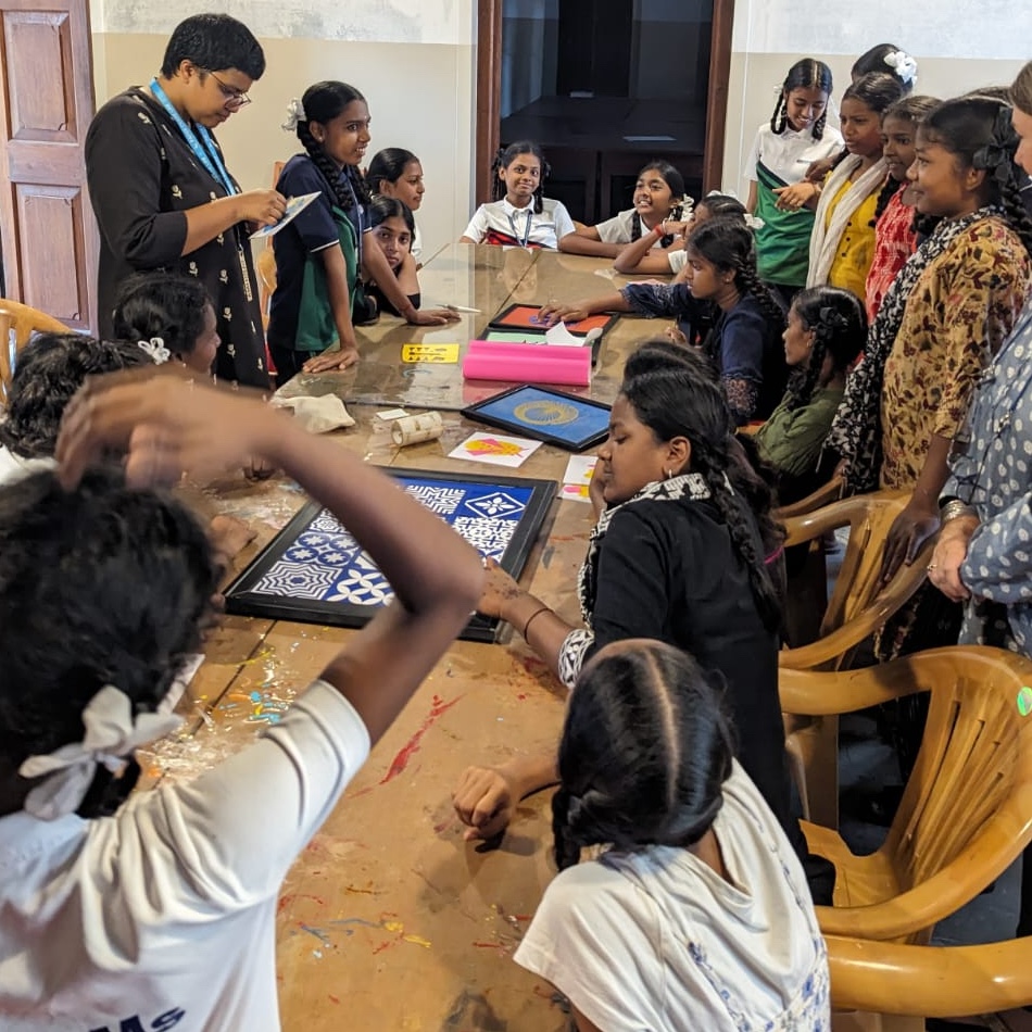 Students in a workshop